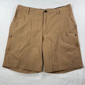 Orvis Men's Size 36 Lightweight Tech Shorts Regular Tan Brown Hiking Cargo